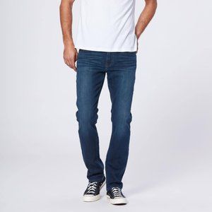 Paige Mens Federal Straight Leg Jeans Blue Stretch